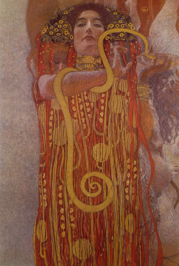 Hygeia painting (cameo) by Klimt